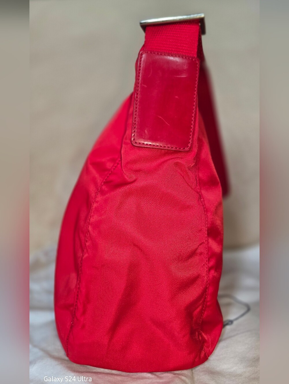 Prada Nylon Vela Flat Messenger Bag Shoulder Bag - Picture 4 of 14